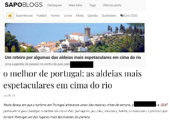 Publicidade encapotada no Sapo Blogs