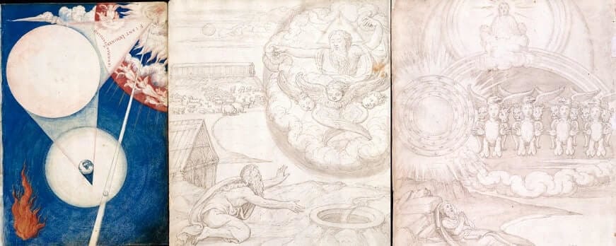 De Aetatibus Mundi Imagines de Francisco de Holanda, três cenas do Antigo Testamento