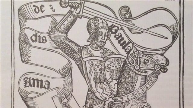 Capa de Amadis de Gaula Capa de Amadis de Gaula