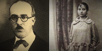Fernando Pessoa com Ophélia Queiroz quase a seu lado