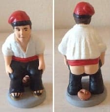 Um Caganer tradicional da Catalunha