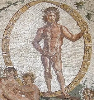 O mito de Cronos (e Chronos), em mosaico O mito de Cronos (e Chronos), em mosaico