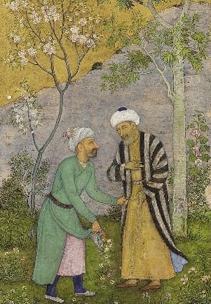 Saadi de Xiraz com um amigo
