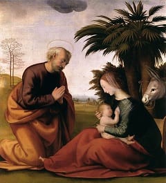 A fuga de Maria e José para o Egipto