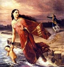 Ganga, Shantanu e o filho