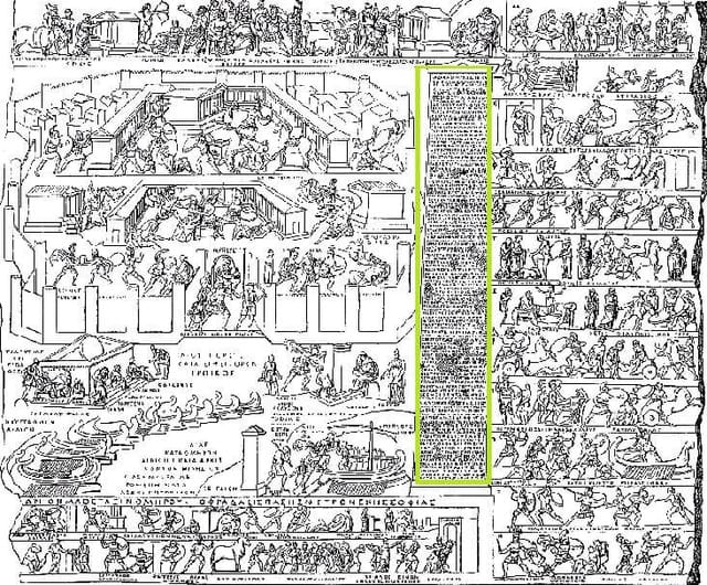 Um resumo da Ilíada na Tabula Capitolina Um resumo da Ilíada na Tabula Capitolina