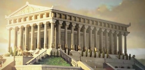 O Templo de Artémis em Éfeso, reconstrução