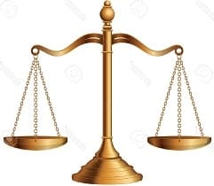 A balança da Justiça, contrária à lei de talião A balança da Justiça, contrária à lei de talião