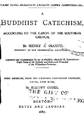 Catecismo Budista, de Henry S. Olcott