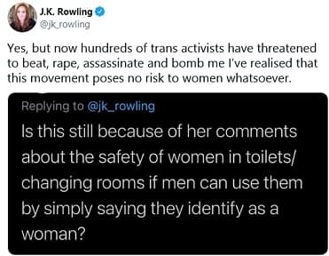 J. K. Rowling e as comunidades trans como cultos