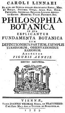 Filosofia Botânica, de Lineu