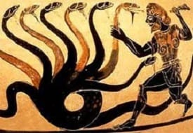 A Hidra de Lerna e Hércules
