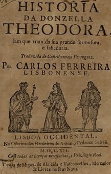 A História da Donzela Teodora, capa A História da Donzela Teodora, capa