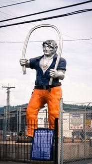 Estátua de Joe Magarac Estátua de Joe Magarac