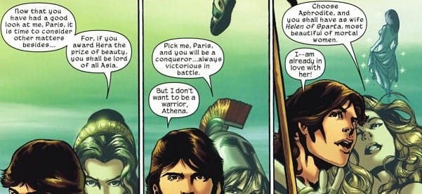 Julgamento de Páris neste comic da Marvel Julgamento de Páris neste comic da Marvel