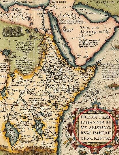 Um mapa das terras de Preste João?