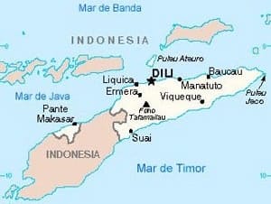 Mapa de Timor Leste