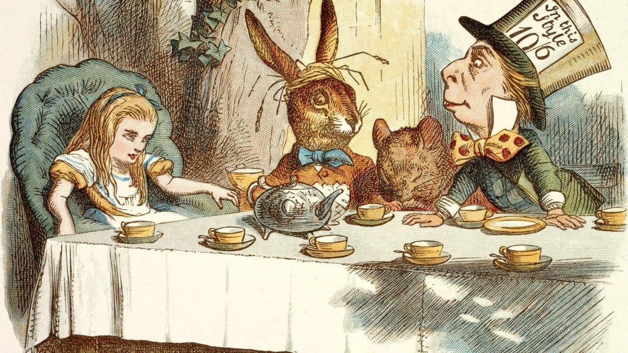 Alice a tomar chá Alice a tomar chá