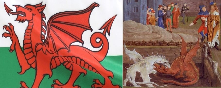 País de Gales e o seu dragão vermelho