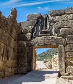 A Porta dos Leões, em Micenas A Porta dos Leões, em Micenas